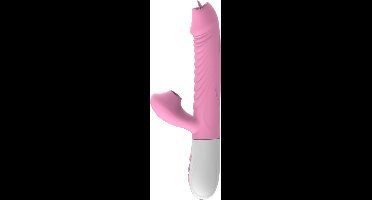 Power Escorts - Up & Down Silicone Air sucking Licking G Spot Stimulator - 7 Functions - Heat Funktie