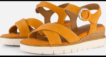 Tamaris Sandalen oranje Leer - Dames - Maat 40