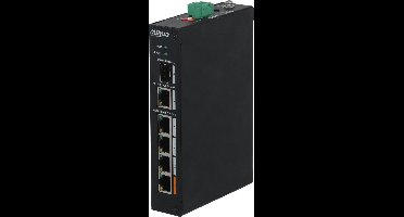 Dahua PFS3106-4ET-60-V2 802.3af/at Power over Ethernet switch met 4 poorten