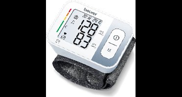 Beurer BC 28 Bloeddrukmeter pols - Hartslagmeter - Onregelmatige hartslag - Risico-indicator - 2 Gebruikersgeheugen - Manchet pols 14-17,5 cm - Reisformaat - Incl. batterijen - 5 Jaar garantie - Wit