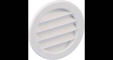 Nedco BV Ventilatierooster ø 75mm met kraag PS, kunststof wit