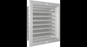 Nedco BV Aluminium gevelrooster 300x300mm aluminium geanodiseerd