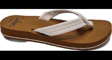 Reef Cushion Breezecloud Dames Slippers - Cognac/Wit - Maat 41