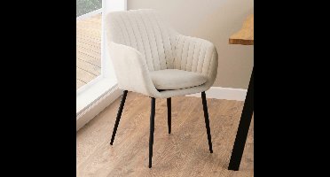 Sohome Eetkamerstoel Andre Stof - Zand