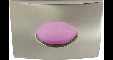 IP44 Inbouwspot Irma met Philips HUE White and Color - inbouwspot - Nikkel / mat - vierkant - voor badkamer / overkapping / buiten - IP44 - GU10 - Buitendiameter: 85MM - boorgat: 70-76MM - min. Inbouwdiepte: 90MM
