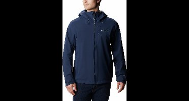 Columbia Omni-Tech Jas Heren met Capuchon - Jassen Heren Waterdicht & Winddicht - Outdoorjas Winter - Blauw - Maat S