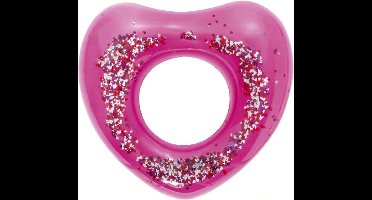 Bestway glitter zwemband roze hart
