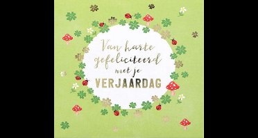 Depesche - Pop up muziekkaart met licht en de tekst "Van harte gefeliciteerd met je ..." - mot. 039