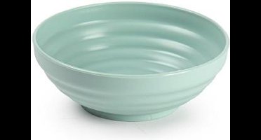 Plasticforte Kommetjes/schaaltjes - dessert/ontbijt - kunststof - D13x5 cm - mintgroen