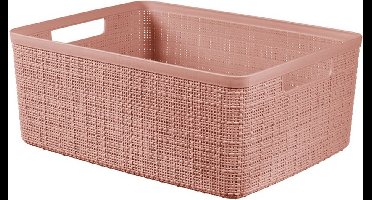 Curver Jute Opbergmand M - 12 liter - Roze