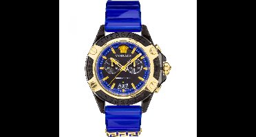 Versace Icon Active VEZ700521 Horloge - Kunststof - Blauw - Ø 44 mm