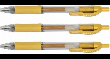 Zebra Sarasa Clip Metalic Gel Inkt Pen – Breed 1.0mm - Goud
