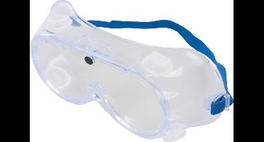 Silverline Veiligheidsbril - Indirecte ventilatie - Transparant - Flexibel PVC frame - Polycarbonaat lens