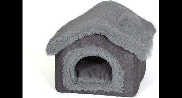 NapZZZ Honden huis M 60 cm Eco Grijs