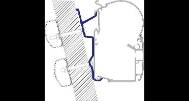 Dometic luifel adapter PW 1100 Hymer Camp 4-delig