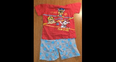 Paw Patrol shortama / pyjama team Patrol rood/grijs maat 98