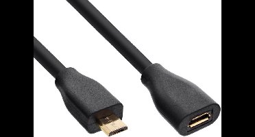 Verlengkabel voor Google Nest Mini 1ste Generatie - 3 meter - Zwart