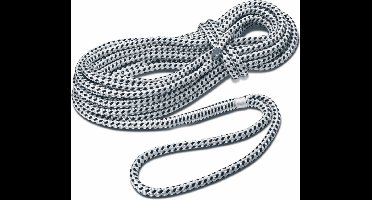 Seilflechter - Taifun® Polyester Landvast - Zwart-Wit - Maat: 16mm - 8 meter