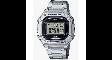 casio horloge W-218HD-1A voor heren /Zilverkleurig