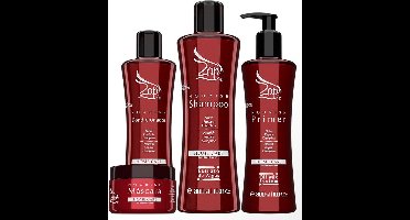 Zap Kit 4 Nourish Home care Shampoo + Conditioner + Mascara + Leave in 3x300ml +250 ml
