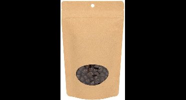 Stazakken Kraft Composteerbaar 13x7,9x20,6cm met ovaal Venster | 113 gram (100 stuks)