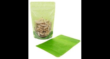 Stazakken Rijstpapier Transparant/Groen 11,9x7,6x18,4cm | 114 gram (100 stuks)