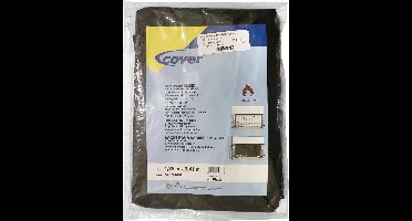 Kortpack - Hekwerkkleed brandvertragend - 1,76m x 3,41m - Zwart - 1 Stuk - (015.0865)