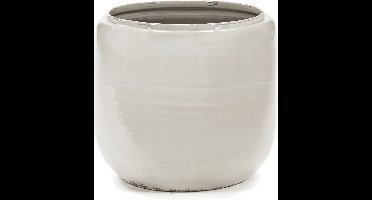 Serax Glazed shades - Bloempot M - Wit - 21 Ø