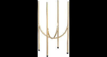 Mica Decorations - bloempot plantenstandaard/verhoger - goud - H40 x B16 cm