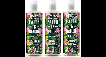 Faith in Nature - Wild Rose Conditioner - 400 ml - 3 Pak