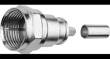 Telegärtner J01600A0012 J01600A0012 F-connector Stekker, recht 75 Ω 1 stuk(s)