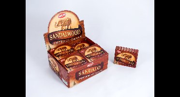 HEM Wierook Kegels / Cones - Sandelhout / Sandalwood - Voordeelbox (12 Pakjes / 120 Kegels)