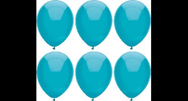 Haza Ballonnen verjaardag - 200x stuks - turquoise blauw - 29 cm