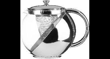 Secret de Gourmet - Theepot - glas/rvs - met filter - 1100 ml