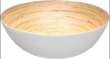 Secret de Gourmet Slakom - voedsel serveerschaal - bamboe - D30/H10 cm - keuken