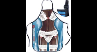 Barbecue schort - dame - grappig – keukenschort – sexy jartellen - one size