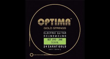 Optima E-Git.snaren,10-46,goudStrings Regular Light 2028RL - Elektrische gitaarsnaren