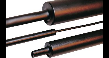 HellermannTyton 323-10630 Krimpkous zonder lijm Zwart 63 mm 19 mm Krimpverhouding:4:1 1 m