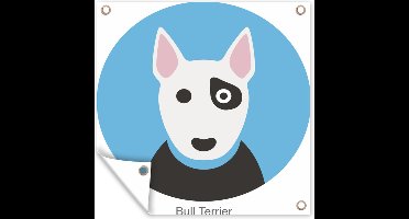 Tuindoek Portret - Hond - Trui - 100x100 cm