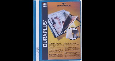 Snelhechtmap durable duraplus a4 blauw | 25 stuks