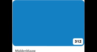 Etalagekarton Folia 1-zijdig 48x68cm 380gr nr312 middenblauw | 10 stuks