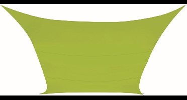 Perel Schaduwdoek, waterafstotend, 5 x 5 m, 160 g/m², polyester, vierkant, limoengroen