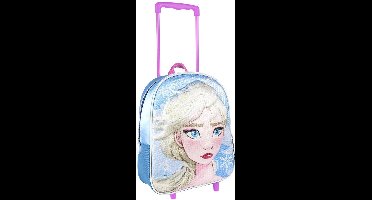 Disney Frozen Elsa trolley/reiskoffer rugtas voor kinderen 31 x 26 cm - Weekendtas/reistas - Reis kinderkoffer
