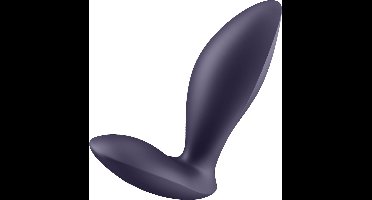Satisfyer, vibrator; anale vibrator, 'Power Plug', 9 cm, lichaamsvriendelijke siliconen, waterdicht (IPX7), app-gestuurd
