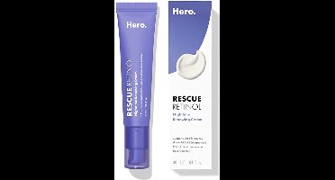 Hero Rescue Retinol Nighttime Renewing Cream 30ML – Zachte Retinol Nachtcrème voor Egalere Huid & Vermindering van Onzuiverheden – Geschikt voor Gevoelige Huid