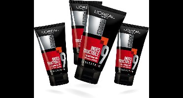 L'Oréal Paris Studio Line Indestructible Extreme Haar Gel (Nr.9) Voordeelbundel - 4 x 150 ml