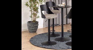 2x Sohome Draaibare Barkruk Brendan - Zand (zithoogte 62-84cm)