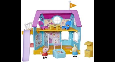 Peppa Pig Kinder Club Huis Speelset voor Kinderen 11-delig Inclusief 2 Speelfiguren