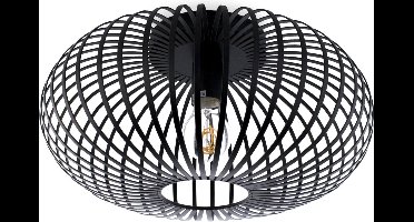 Groenovatie Metalen Plafondlamp - Zwart - E27 Fitting - ⌀40x20 cm