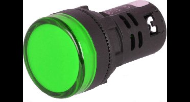 Controlelampje - LED indicator - 230V - 22mm - Groen